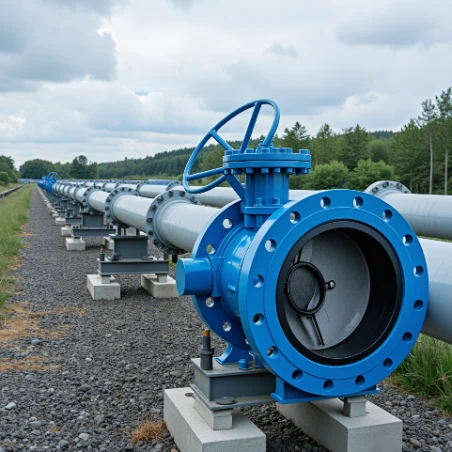 Double flanged butterfly valve