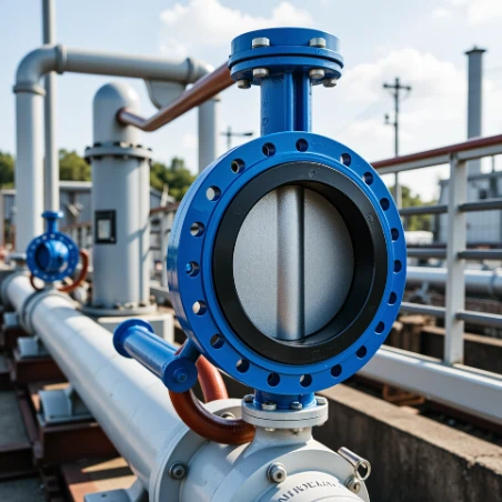 Rubber lined butterfly valve