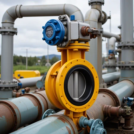 High quality double flange butterfly valve