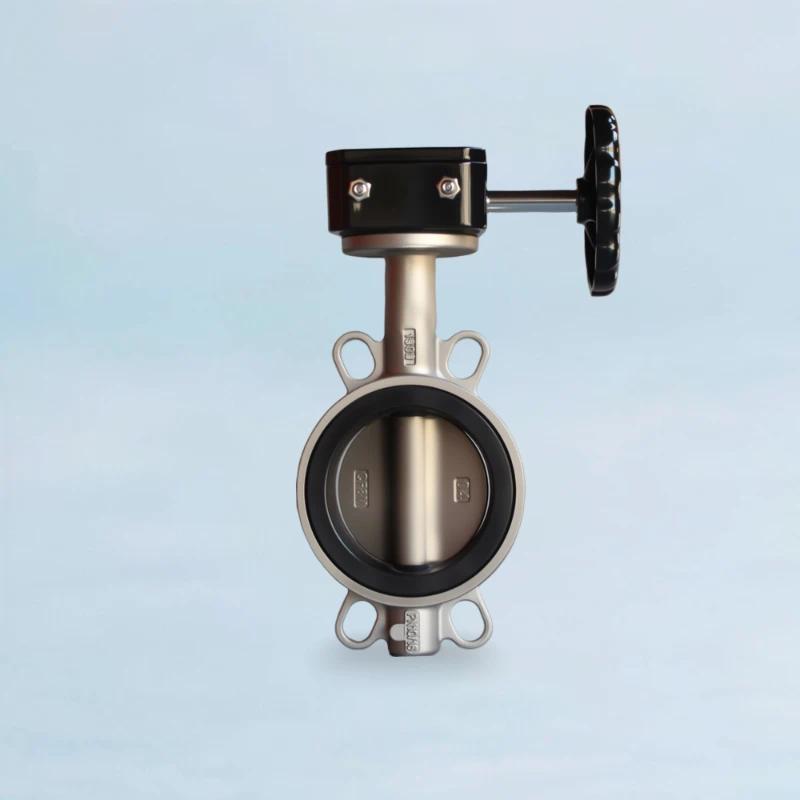 Uni-Fit Series Stainless Steel Wafer Type Butterfly Valve - Worm Gear